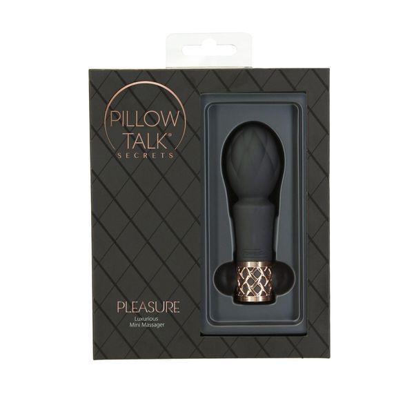 Вібромасажер Pillow Talk Secrets &ndash; Pleasure &ndash; Clitoral Vibrator Wand &ndash; Black, 11х3,5 см. SO8244 фото