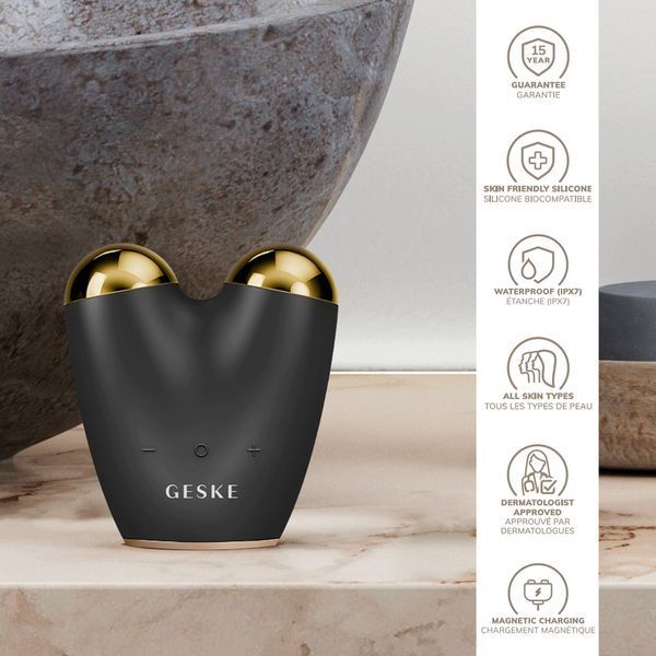 Мікрострумовий підтягувач обличчя GESKE MicroCurrent Face-Lifter 6в1 gray HB0130 фото