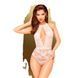Боди с глубоким декольте и высокими трусиками Penthouse - Toxic Powder White, S/M, M/L, L/XL SO9600 фото 1