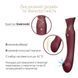 Смарт вибратор точки G с пульсацией, вибрацией и нагревом 3в1 Zalo &mdash; Queen Wine Red Swarovski, 22х3,3 см. SO6662 фото 8