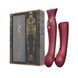 Смарт вибратор точки G с пульсацией, вибрацией и нагревом 3в1 Zalo &mdash; Queen Wine Red Swarovski, 22х3,3 см. SO6662 фото 10