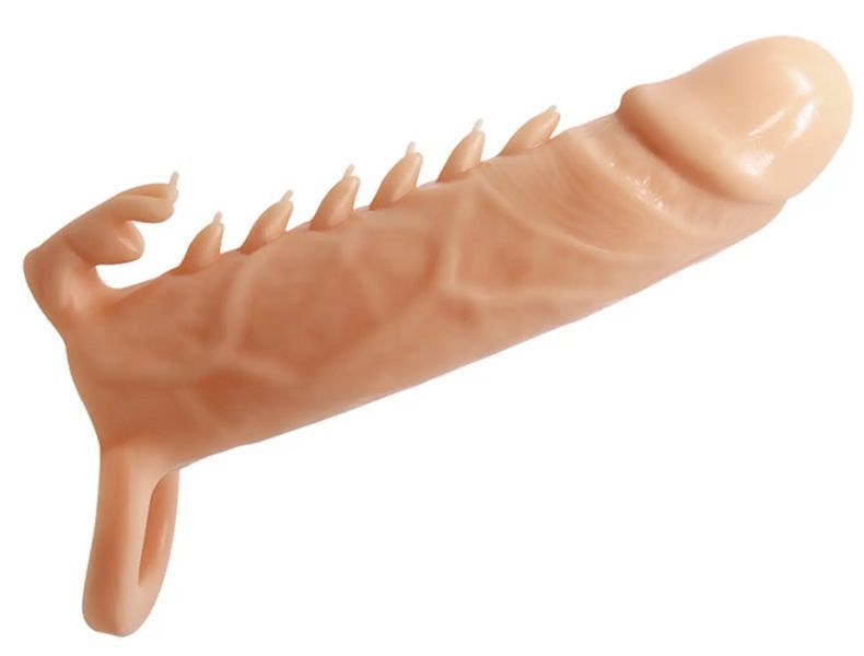 Подовжуюча насадка PREETTY LOVE - Penis Sleeve Emmitt (+ 4 см), 16х3,8 см. BI-026246 фото