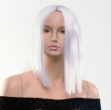 Перука боб каре Fetish Hair білий, 30 см. LS98418 фото
