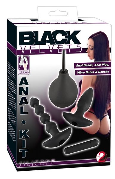 Інтимний душ з вібрацією Black Velvet Anal Kit 61325834640000 фото