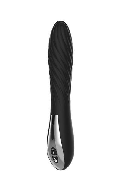 Вібратор із турбоусилієм MIDNIGHT MAGIC SPIRAL TWIST, 20х3,5 см. DT21632 фото