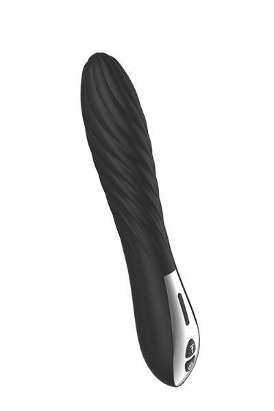 Вібратор із турбоусилієм MIDNIGHT MAGIC SPIRAL TWIST, 20х3,5 см. DT21632 фото