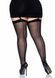 Прозорі панчохи зі швом Leg Avenue Sheer backseam stockings Black, plus size SO7912 фото 2