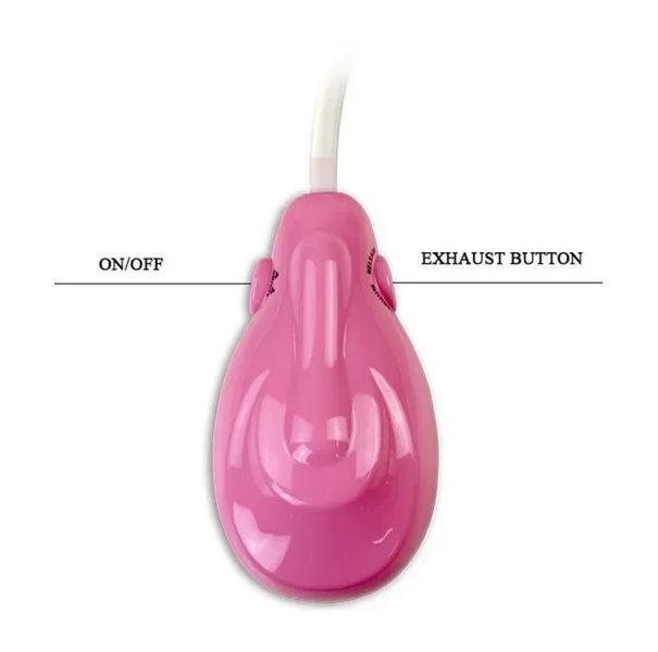 Автоматическая женская вакуумная помпа с вибрацией Clitoral Pump, 12х6 см. BI-014096 фото