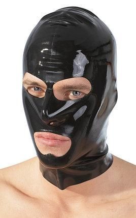 Латексна маска на голову Latex Head Mask Black від Orion 480231 фото