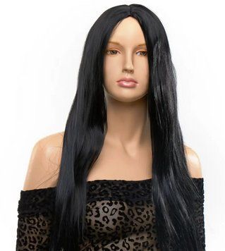 Перука пряма Fetish Hair чорна, 70 см. LS98616 фото