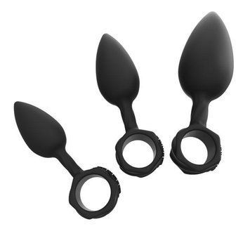 Набор анальных пробок Bathmate Anal Training Plugs, диаметр 2,5 см, 3,1 см, 3,8 см SO3359 фото