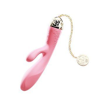 Смарт вібратор-кролик Zalo - Rosalie Rouge Pink, 20х3,6 см. SO6666 фото