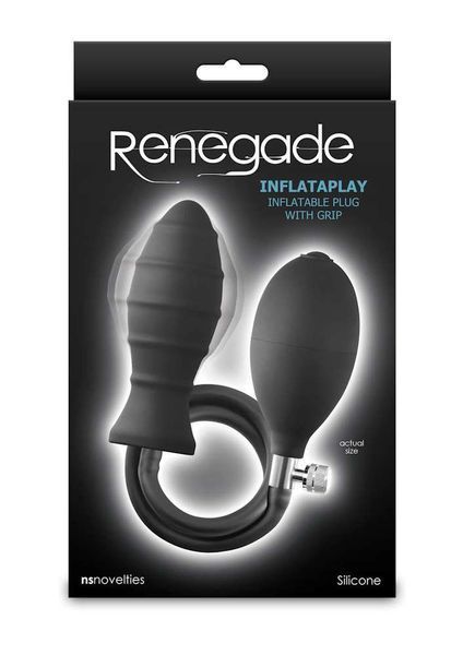 Анальная пробка расширитель Renegade InflataPlay от NS Novelties, 8х3,8 см. 430496 фото