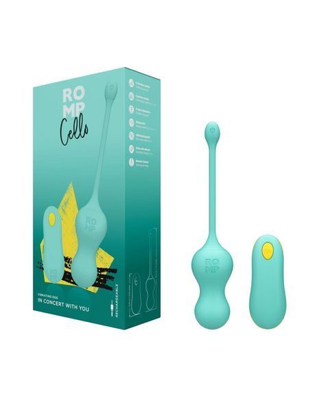 Віброяйце Romp CELLO, 18х3,2 см. SO8734 фото