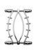 Зажим для вагины Master Series: Spread 'Em Poker Vagina Clamp with Adjustable Pressure Screws, шипы SO8798 фото 2