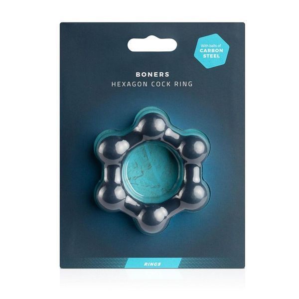 Эрекционное кольцо Boners Hexagon Cock Ring, 3,8 см. SO8873 фото