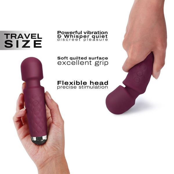 Міні-вібромасажер Dorcel Wand Mini Wanderful Plumk, 15х3,9 см. SO7815 фото