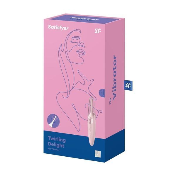 Вібратор для клітора Satisfyer Twirling Delight (Rose), 16,5 див. SO5556 фото