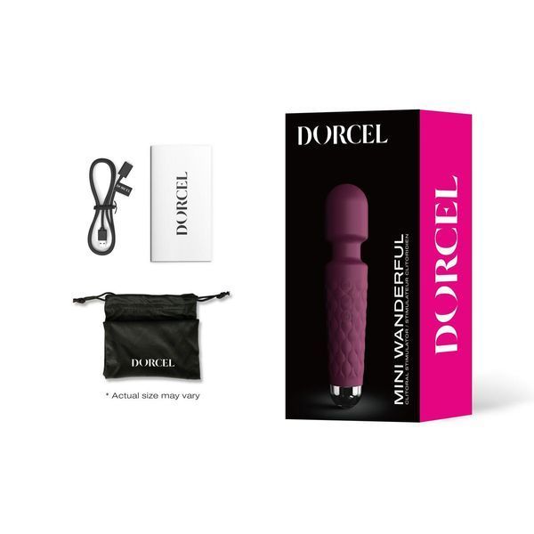 Міні-вібромасажер Dorcel Wand Mini Wanderful Plumk, 15х3,9 см. SO7815 фото