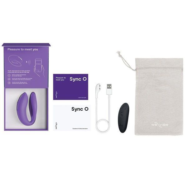 Смарт-вібратор для пар з пультом дистанційного керування We-Vibe Sync O Light Purple SX0524 фото