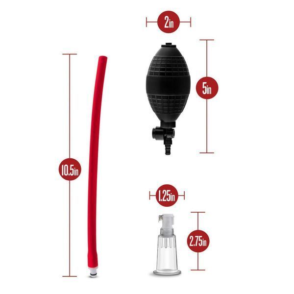 Вакуумная помпа для клитора Temptasia by Blush - Beginner's Clitoral Pumping System - Black, 7х3 см. SO8839 фото