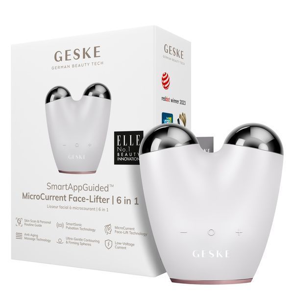Мікрострумовий підтягувач обличчя GESKE MicroCurrent Face-Lifter 6в1 starlight HB0132 фото
