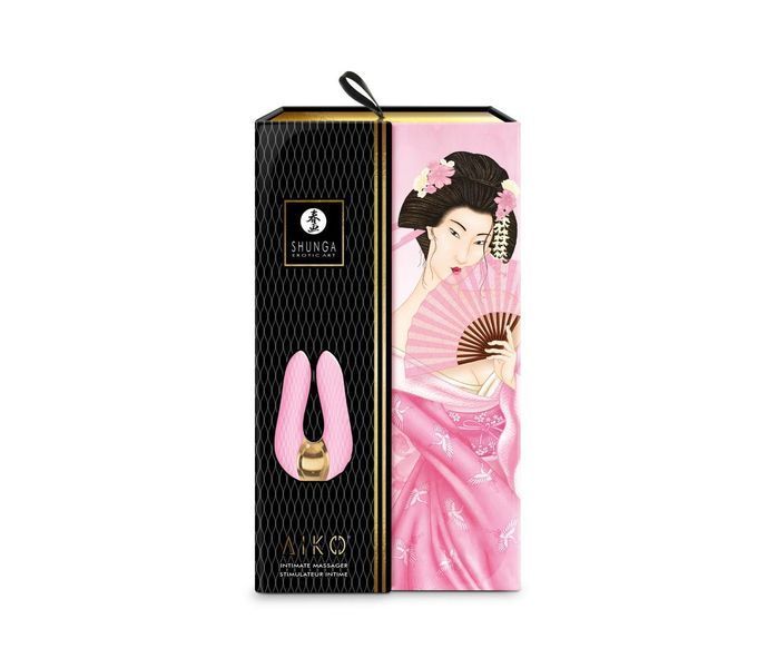 Вибратор для клитора с гибкими кончиками Shunga Aiko Light Pink, 10,8х6,5 см. SO6901 фото