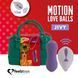 Вагинальные шарики с вибрацией, движением вверх-вниз и пультом ДУ FeelzToys Motion Love Balls Jivy, 8,3х3,2 см SO3852 фото 1