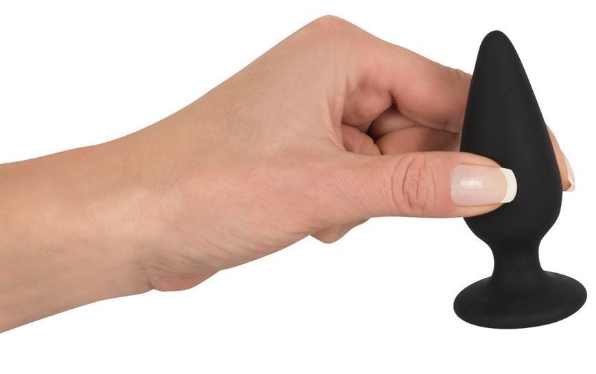 Силиконовая анальна пробка Black Velvets Heavy Plug Medium, 12,5х3,1 см. 61325330090000 фото