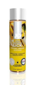 Съедобный лубрикант со вкусом банана JO H2O LUBRICANT BANANA LICK, 120 мл. SO1676 фото