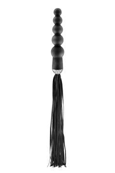 Флоггер с ручкой - анальными бусами Fetish Tentation Whip with Rosary Handle, 49 см. SO4046 фото