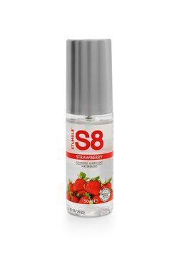 Съедобный лубрикант со вкусом клубники Stimul8 S8 Flavored Lube Strawberry, 50 мл. 500289 фото