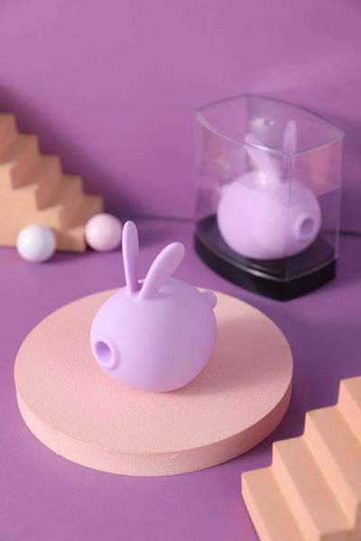 Вакуумный клиторальный стимулятор с вибрацией KisToy Miss KK Purple, 8,3x5,8 см. SO3760 фото