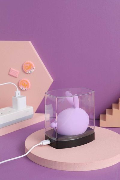 Вакуумный клиторальный стимулятор с вибрацией KisToy Miss KK Purple, 8,3x5,8 см. SO3760 фото
