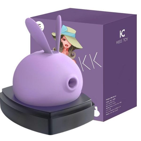 Вакуумный клиторальный стимулятор с вибрацией KisToy Miss KK Purple, 8,3x5,8 см. SO3760 фото