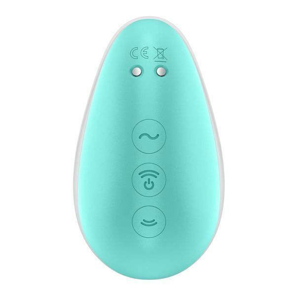 Вакуумный клиторальный стимулятор с вибрацией Satisfyer Pixie Dust Mint/Pink, 9,4х6 см. SO8971 фото