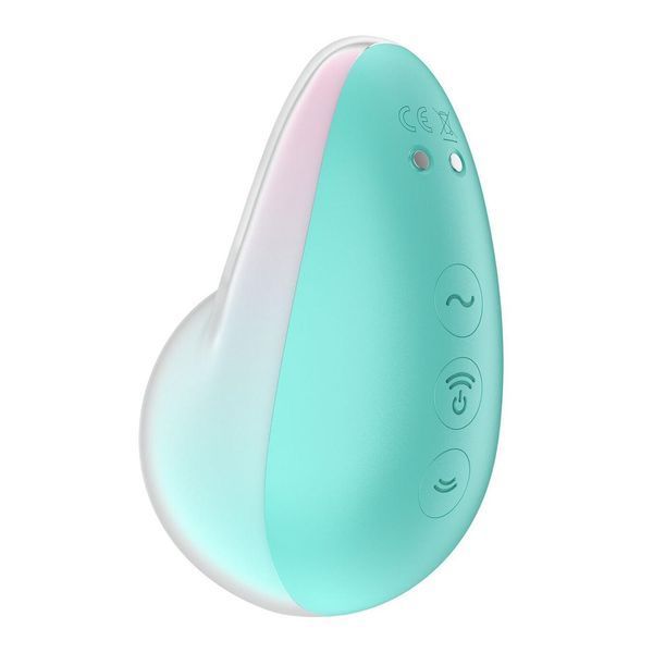 Вакуумный клиторальный стимулятор с вибрацией Satisfyer Pixie Dust Mint/Pink, 9,4х6 см. SO8971 фото