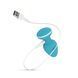 Анальная вибропробка Cala Azul &ndash; Blanca Vibrating anal plug, 10 режимов, 8,4х4 см. SO8887 фото 6
