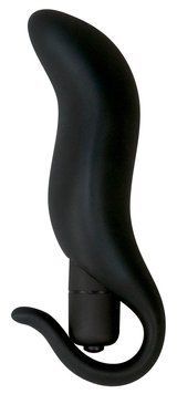 Анальний стимулятор із вібрацією Black Velvet Plug&Vibration, 13х3 см. 61325767430000 фото