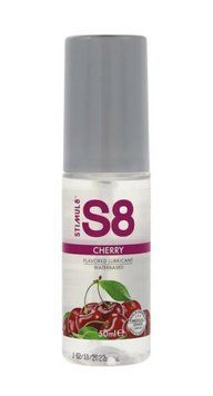 Съедобный лубрикант со вкусом вишни Stimul8 Flavored Lube water based Cherry, 50 мл. 500290 фото