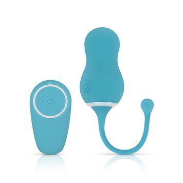 Віброяйце з пультом дистанційного керування Cala Azul - Elena Vibrating Egg With Remote Control, 10 режимів, 16,2х3,4 см. SO8886 фото