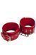 Оковы Leather Restraints Leg Cuffs, red 280161 фото 1