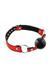 Кляп Fetish Tentation Premium Leather Gag with Silicone Ball (Red), силиконовый шарик SX1100 фото 1