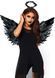 Крылья черного ангела Leg Avenue Angel Accessory Kit Black, крылья, нимб SO8594 фото 1