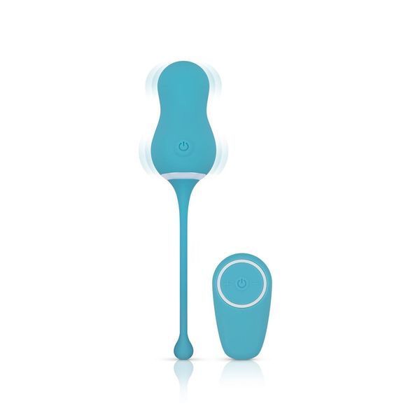 Виброяйцо с пультом ДУ Cala Azul &ndash; Elena Vibrating Egg With Remote Control, 10 режимов, 16,2х3,4 см. SO8886 фото