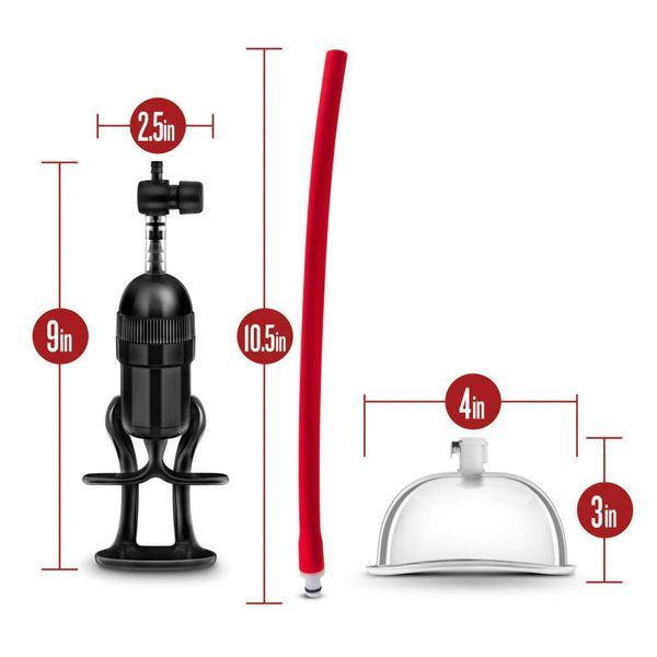 Вакуумная помпа для вагины Temptasia by Blush - Intense Pussy Pump System, 10х6,3 см. SO8838 фото