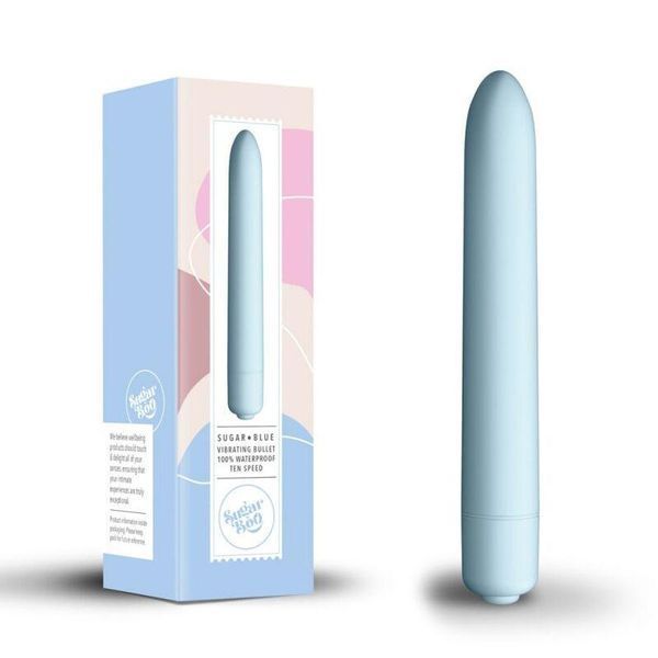 Силиконовый мини-вибратор SugarBoo Sugar Blue, 14,2х2,1 см. SO6628 фото