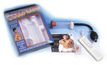 Вакуумная помпа для мужчин с вибрацией Compact Exerciser, 14х4,5 см. NmM9427 фото