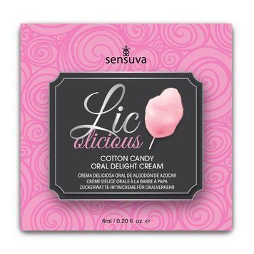 Гель для мінету зі смаком солодкої вати Sensuva Lic-o-licious Cotton Candy, 6 мл. SX0661 фото