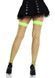 Чулки в крупную сетку Leg Avenue Fence Net Thigh Highs Neon Green, one size SX2795 фото 2